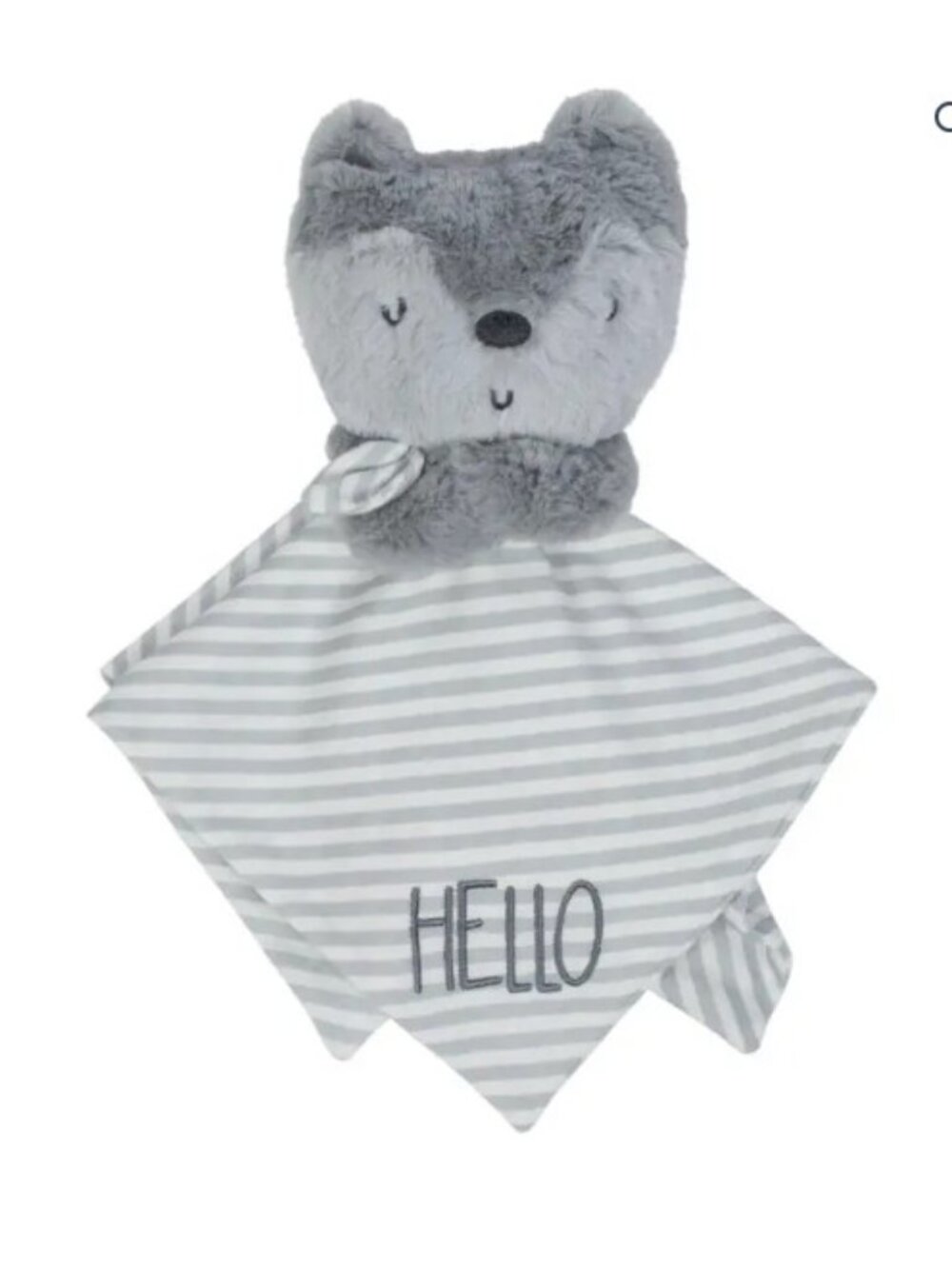 Gerber Organic Cotton Security Blanket Gray Fox